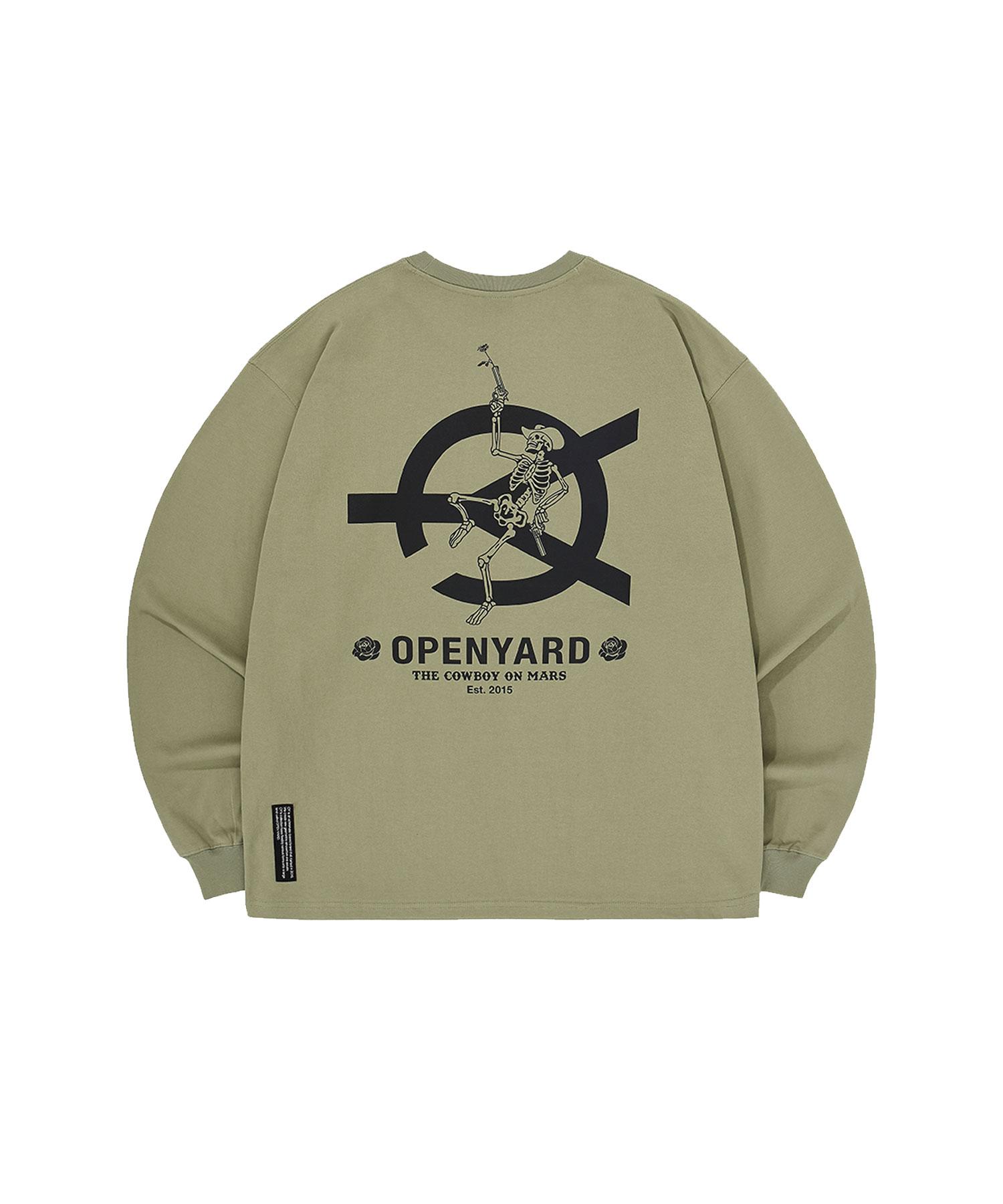 Oy Skull Logo Long Sleeve - Khaki Beige Khaki Beige/1Size