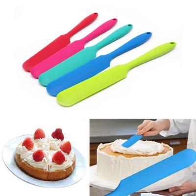 1Pc Silicone Batter Spatula Cake Cream Mixerlong Handled Models Baking Scraper