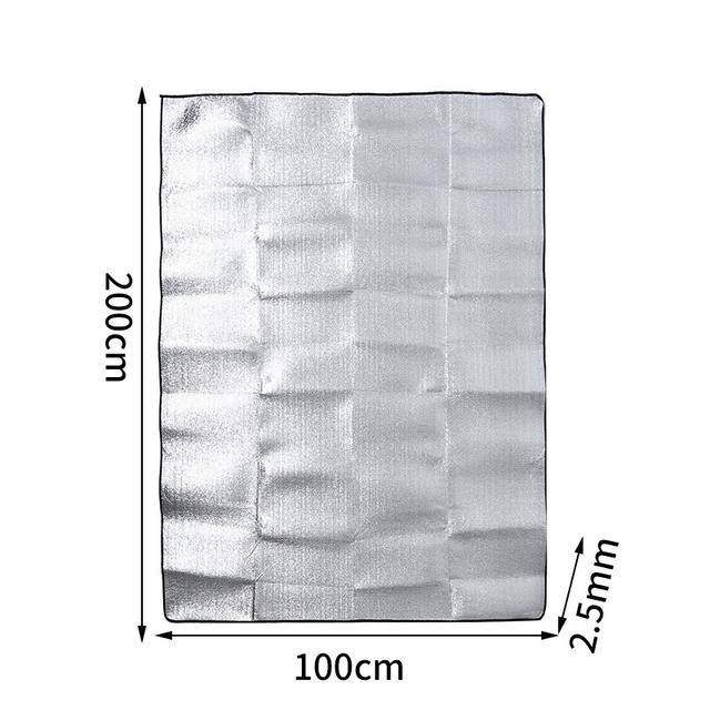

Открытый кемпинг двухсторонний легкий спальный коврик водонепроницаемый алюминиевый пленочный напольный коврик влагостойкий для кемпинга и путешествий белый