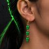 Funny Cartoon Jewelry 1 Pair Acrylic Halloween Earrings for Women, Triple Skulls Drop Dangle Gothic Skull Earrings, Gifts Holiday Cosplay Party