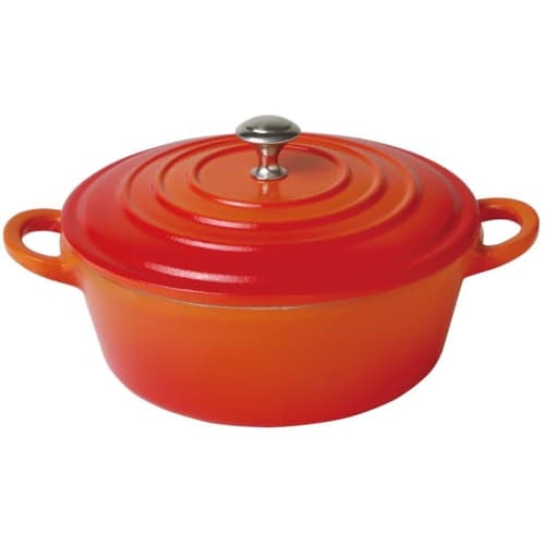 

Yamaco Healthy Cooking Pot, Round, Orange, 780ml, 783373