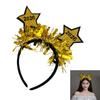 Glitters Tinsel Headbands Happy New Year 2026 Star Shape Practical Comfortable For Festival Event And Gatherings