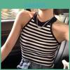 Wool Knit Tank Top For Women Summer Sleeveless Offshoulder Slim Fit Casual Wear