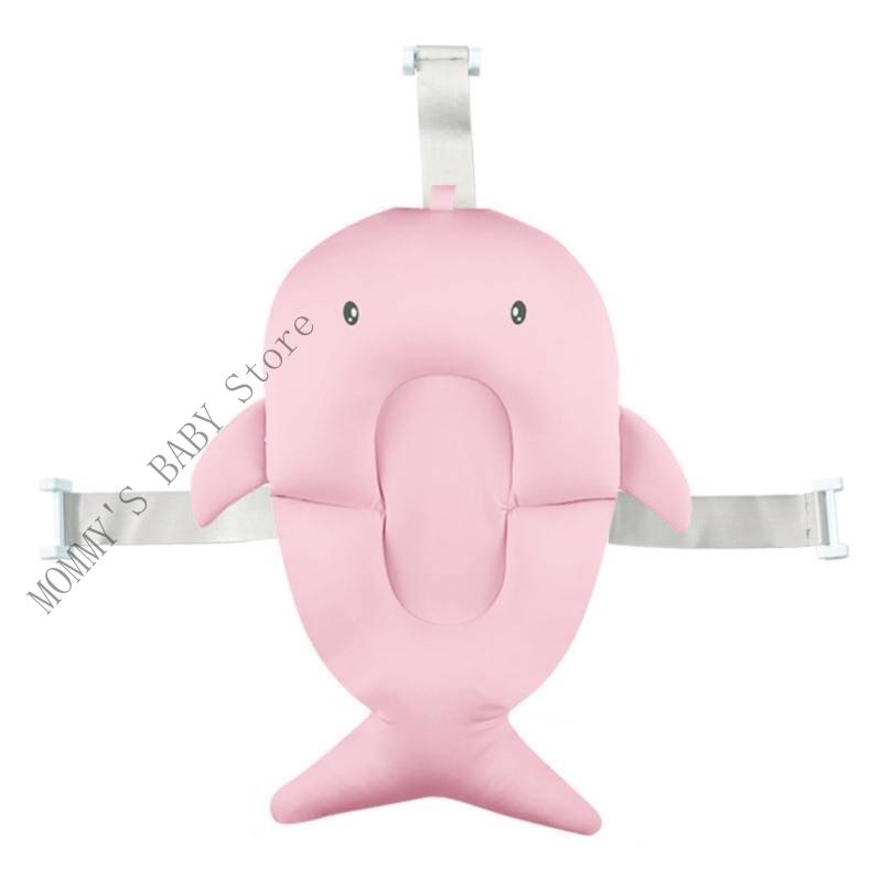 

H3CD Baby Bath Cushion Pad Shower Bed for Newborns and Infants Anti Slip Designing рожевий