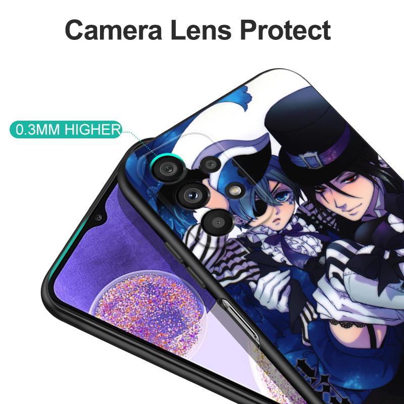 Black Tpu Case For OPPO A11S A15 A15S A16 A16S A16K A16E K3 K10 K9S ACE2 5G black butler