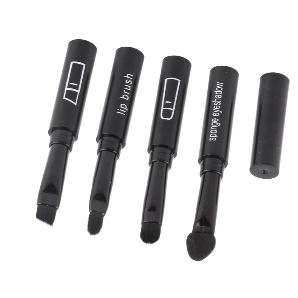 4 In 1 Telescopic Makeup Brushes Set Portable Retractable Lip Eyebrow Eyeshadow Cosmetic Brushes
