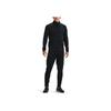 Under Armour Pique Track Jacket Breathable Zip-Up Collar Men Black 1366202-001