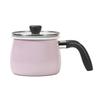 Bestco Multi-Pot, 2.0L Enamel Saucepan, IH Compatible, Pink, with Glass Lid, NQ-0111, Karino, Anything Pot