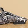 Fashionable Glitter Single Shoes, Comfortable To Wear Outside, Half-tie Mule Single Shoes, Princess Shoes