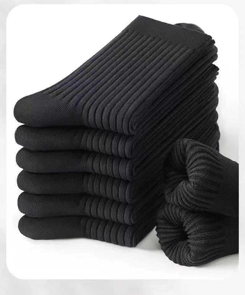 Men's Cotton Deodorant Sports Socks, Mid and Long Tube, Trendy Thickened Design