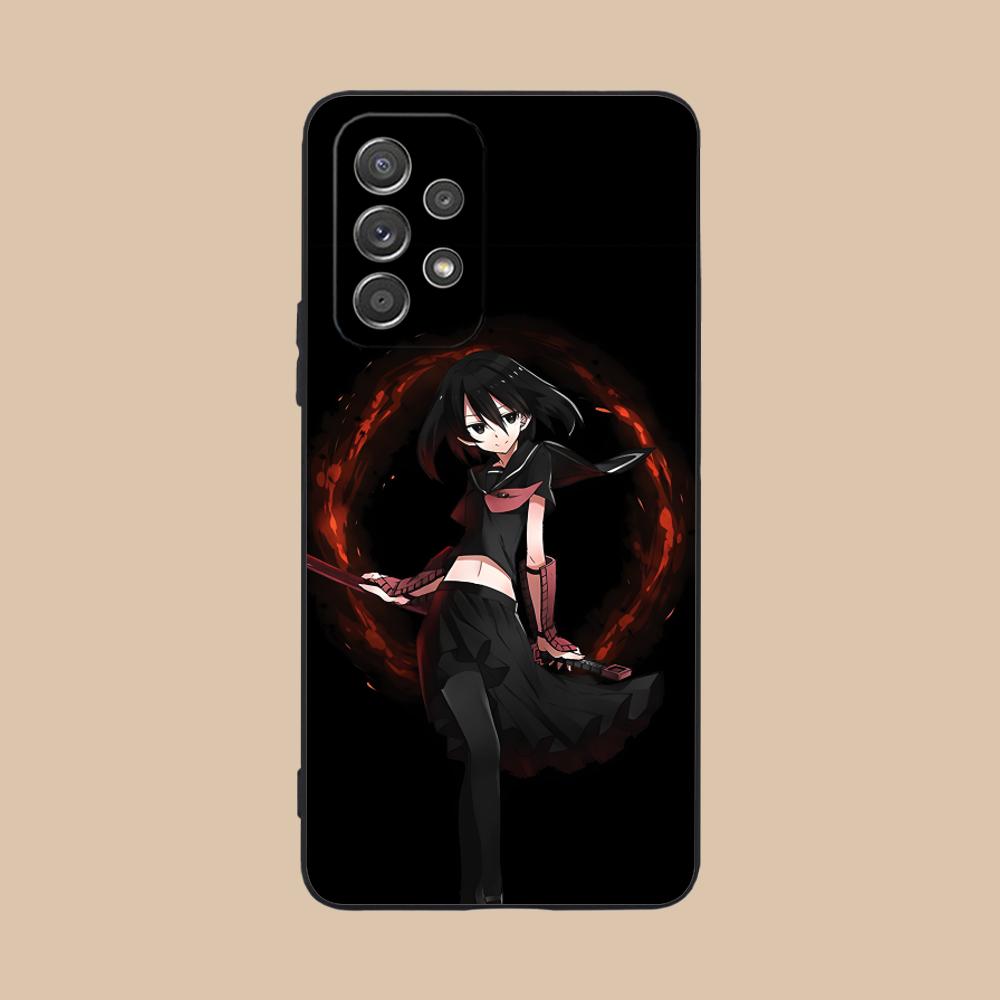 Akame Kurome Matte TPU Mobile Phone Case for Samsung Galaxy M55 54 42 35 34 33 32 23 22 15 14 13 12 F55 5G Colorful Cover