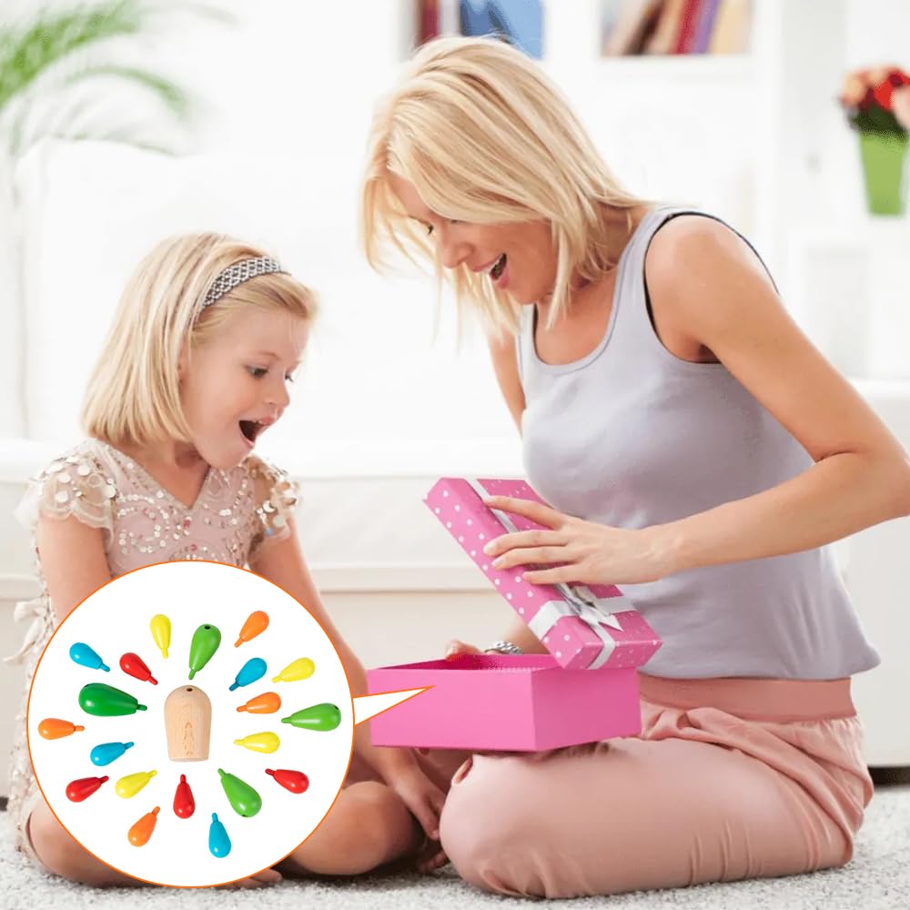 Kaktus Balansespill Treleke Spill Montessori Pedagogisk Leke Konsentrasjon Finmotorisk Trening Formgjenkjenning Tidlig Utvikling Kreativitet Gutter