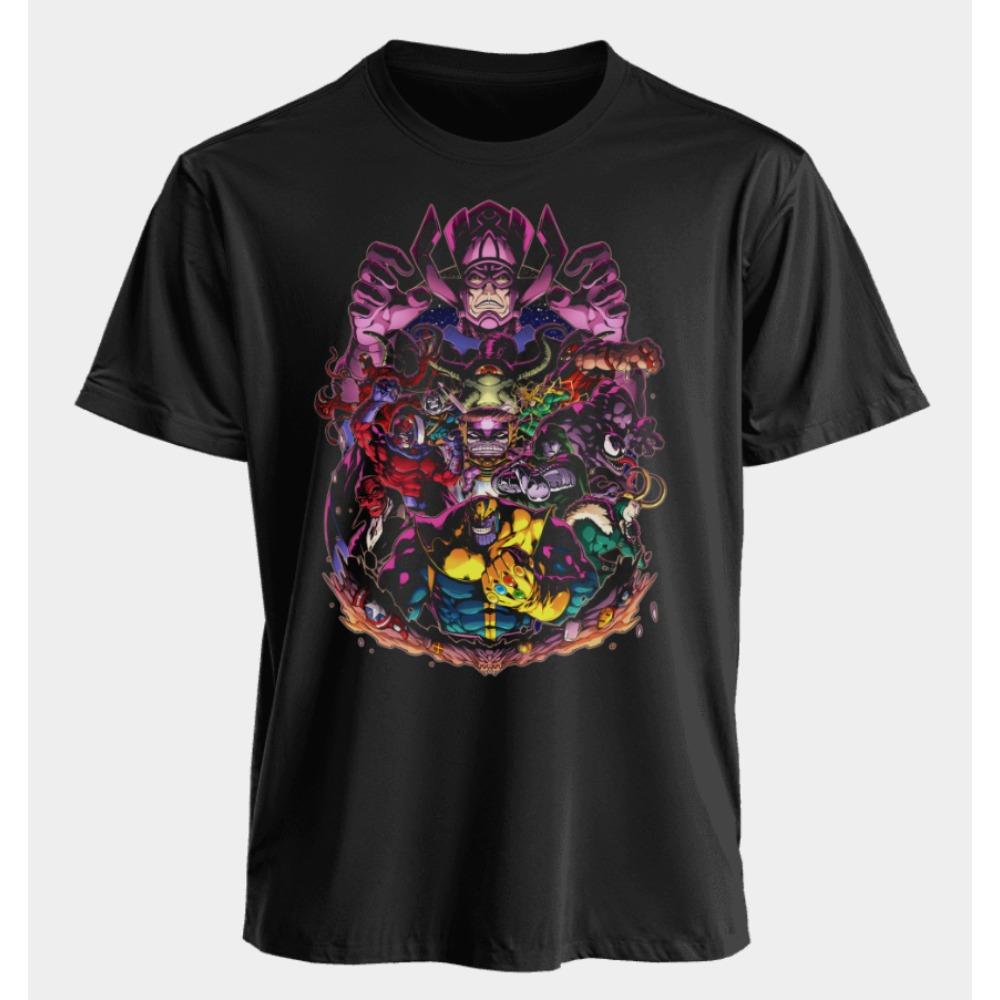 Men's and Women's T-shirts Thanos Galactus Summer American Spring and Autumn New Oversized Harajuku Fashion Short Sleeves