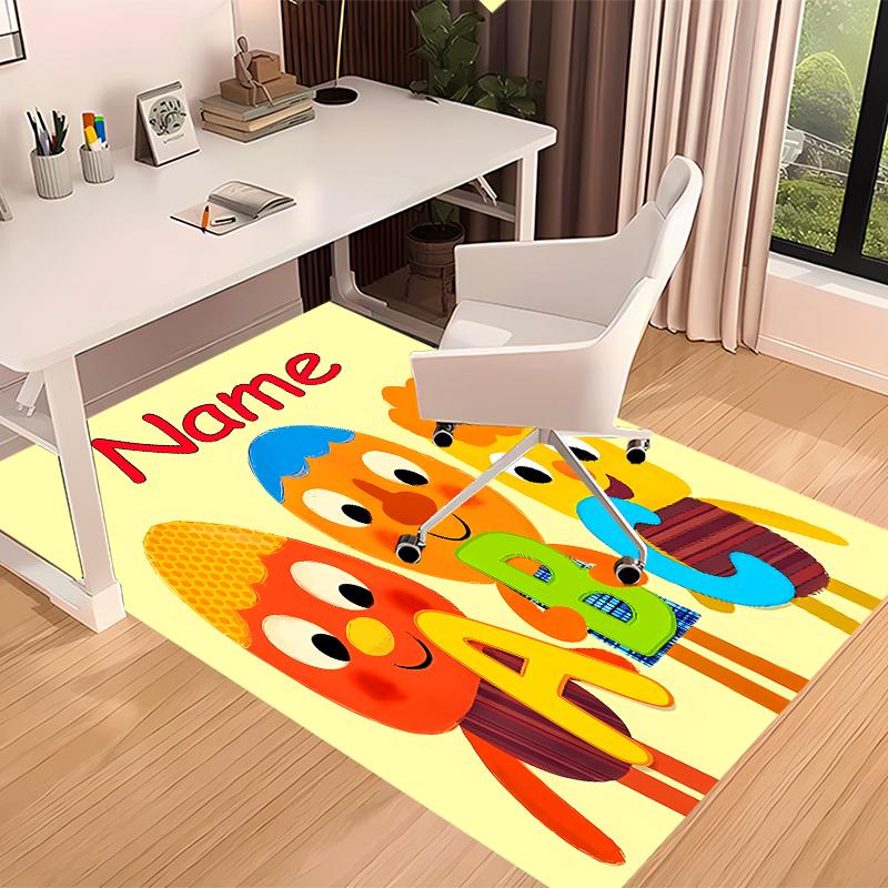 Custom Personalization Super Simple Songs Print Area Rug - Soft, Washable Non-Slip Indoor Mat,Living Room,Home&Office Decorative Rug