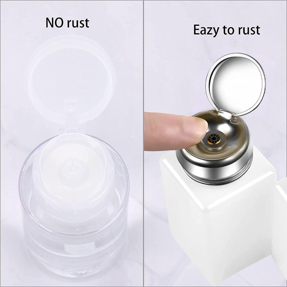 Pump Dispenser Bottle Makeup Remover Bottle Press Pumping Dispenser Nail Polish Remover Container