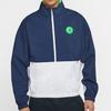 Jordan Legacy AJ13 Mock Neck Fitted Jacket Men Outerwear Blue CW0838-414