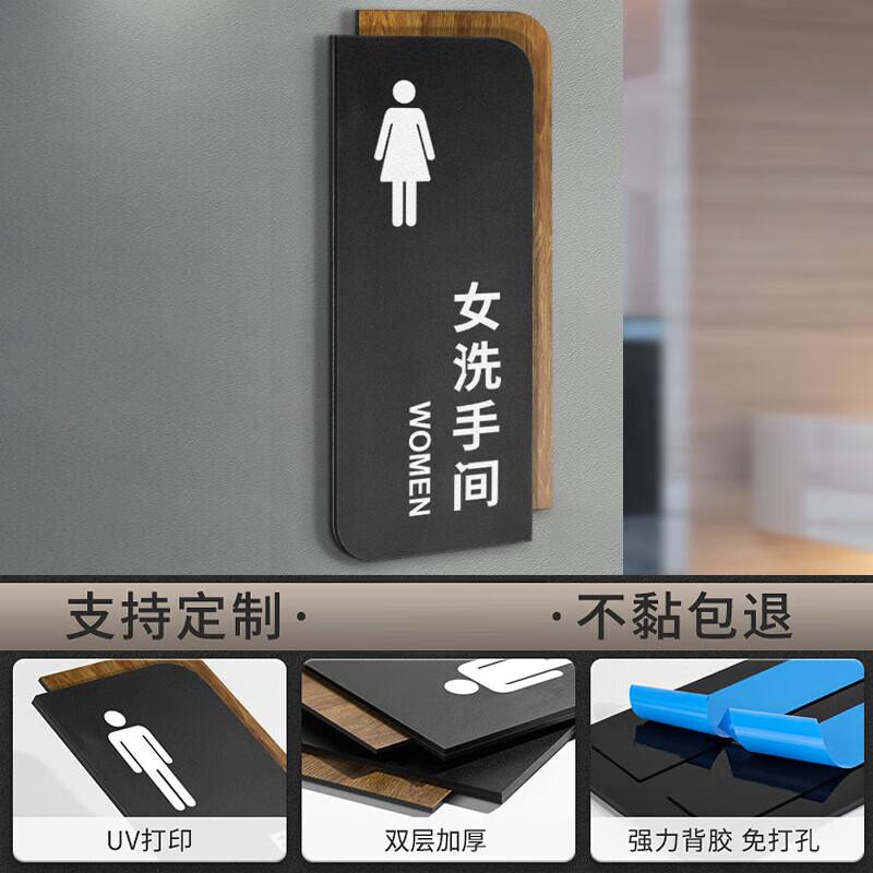 UV Printed Acrylic Side-Mounted Restroom Sign