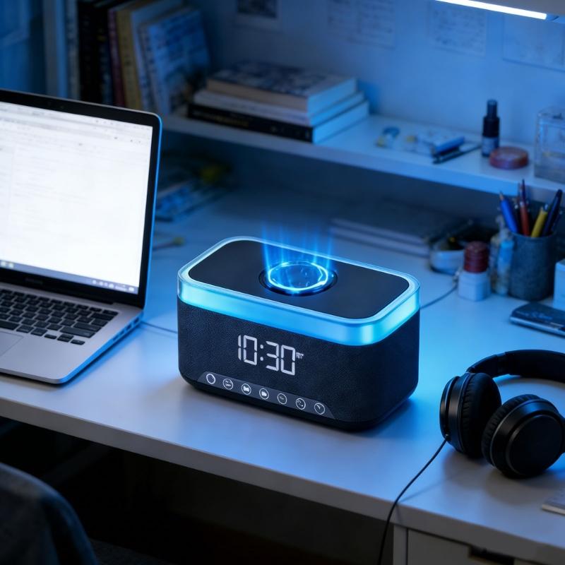 Wireless Speakers with LED Atmosphere Light Card Slot 360 Surround Sound Touch Control Long Battery Lifes