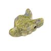 Wolf Head Stone Ornament Miniature Landscape Sculpture Crystal Texture And Polished Design Decorative Beads for DIY Bracelets