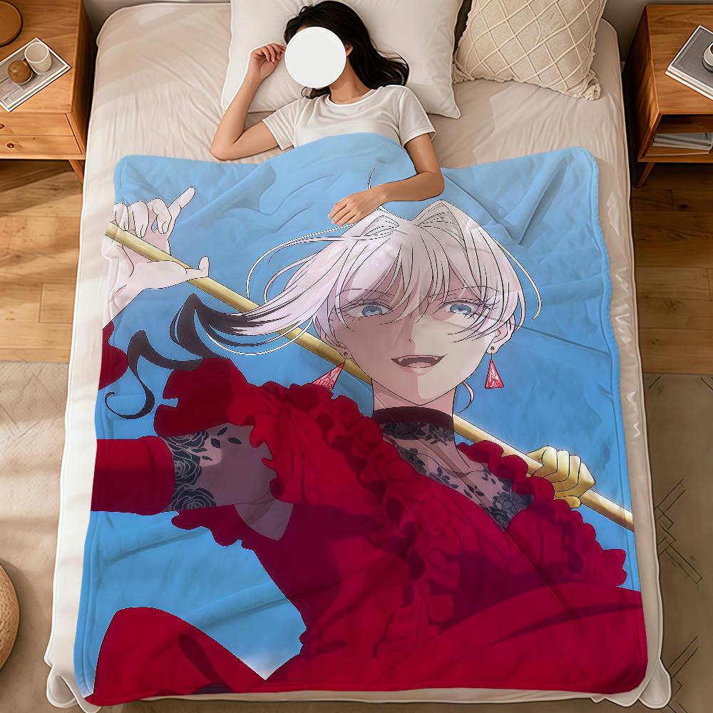

anime May I Ask for One f-Final Thing soft warm plush blanket dormitory sofa living room pet hogar bedroom gift nap home Flannel 75x90cm