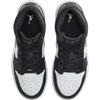 New Jordan Air Jordan 1 Slip-Resistant Cushioning Mid-Top Kids' Running Shoes Black Gray Color Kids' DQ8423-001