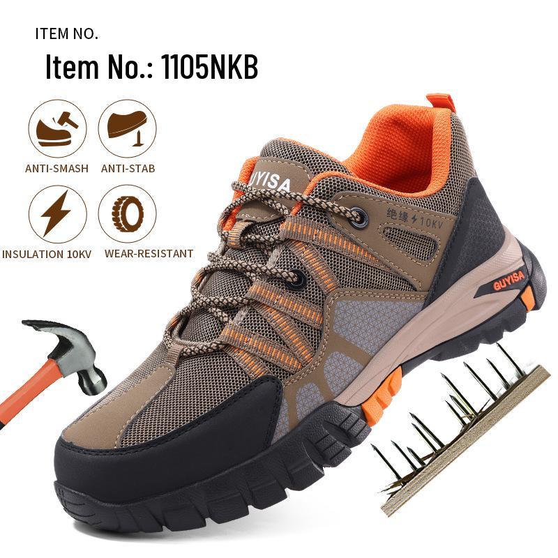 Insulated 10KV Electrician Shoes, Anti-Smash & Anti-Puncture, Fiberglass Toe, Wear-Resistant, Comfortable Protective Safety Shoes for Men.