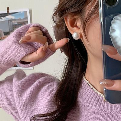 1Pair Exquisite Pearl Ear Stud Earrings For Women Vintage Earrings Jewelry Gift