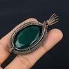 Emerald Pendant, 999 Copper Wire Wrapped Pendant Gemstone Jewelry, Handmade Pendant Amazing Jewelry, Gift For Her