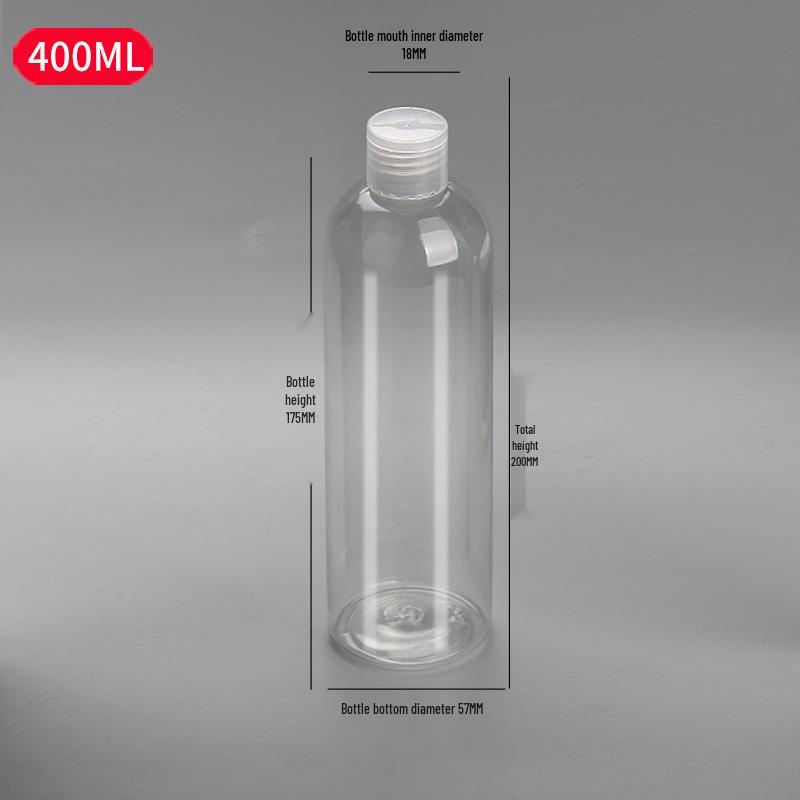 PET Transparent Flip-Top Liquid Dispenser Bottle, 10-50ml