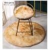 Nordic Plush Round Rug for Bedroom, Chair, and Vanity