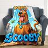 1pc Scooby-Doo Mystery Flannel Throw Blanket - Lightweight Soft Warm All-Season Blanket for Sofa, Bed, Travel, Camping  L1029054