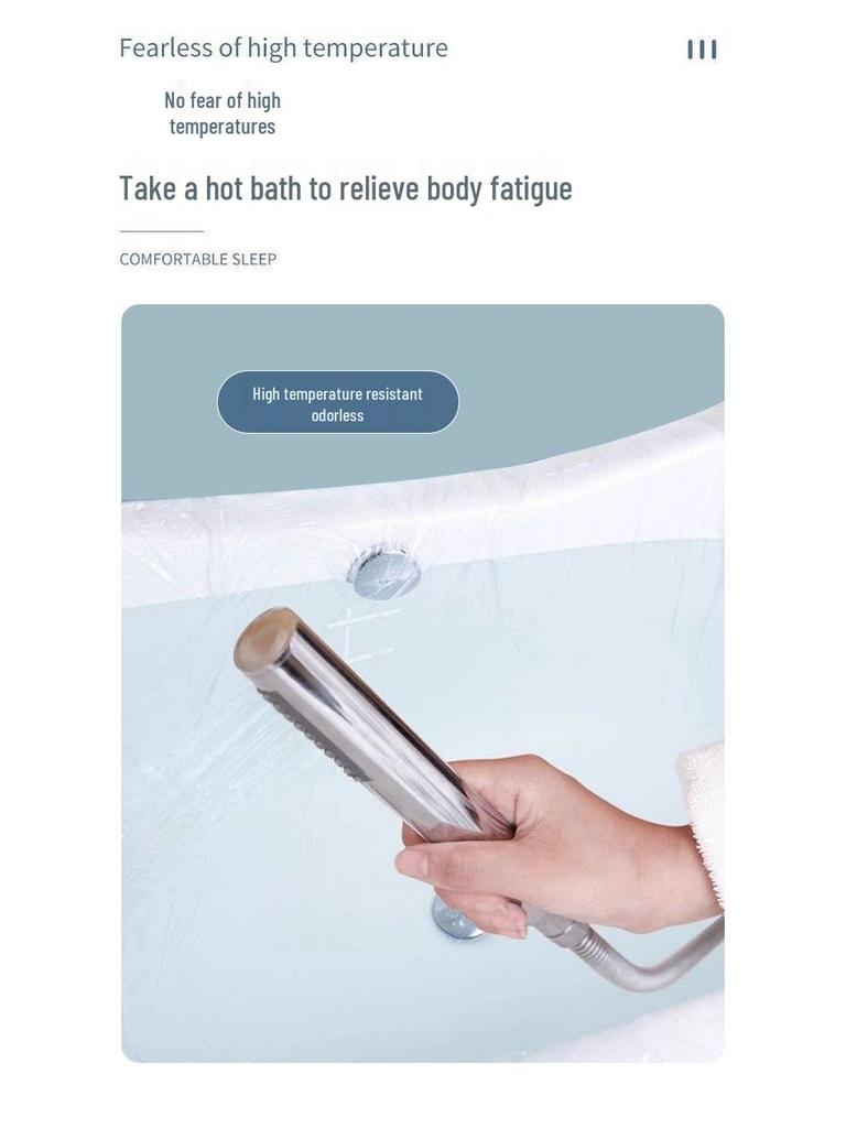 Thickened Disposable Foldable Adult Bath Bag for Home Use