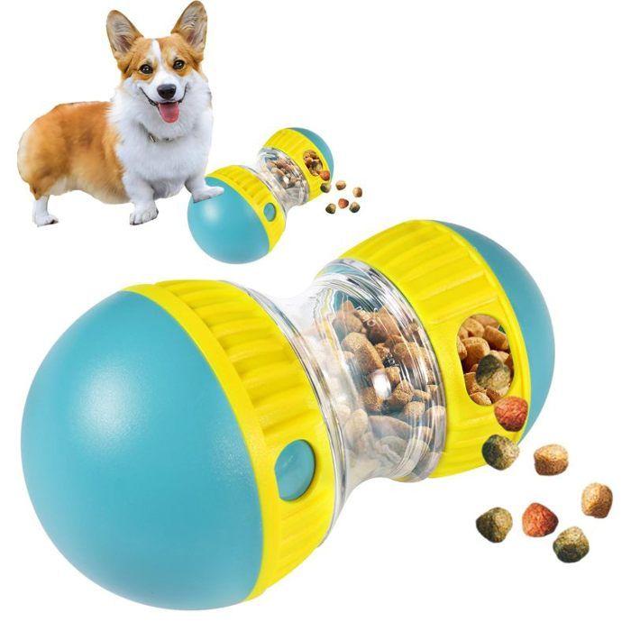 Jouet intelligent pour chien - KIBTOY - Rolling Feeder - Bleu - ABS alimentaire - Distributeur de friandises interactif