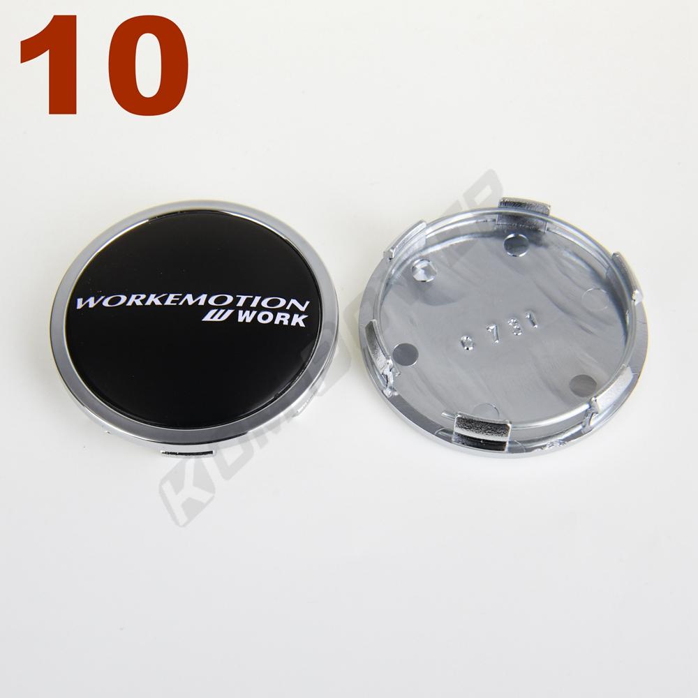 4PCS OD 65MM / ID 60MM Wheel Hub Cap WORK EMOTION MEISTER VS Logo Sport Rim Cover Wheel Center Cap