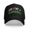 Men Women Grow A Garden Hats Trendy Baseball Cap Sun Hat Travel Headewear Adjustable