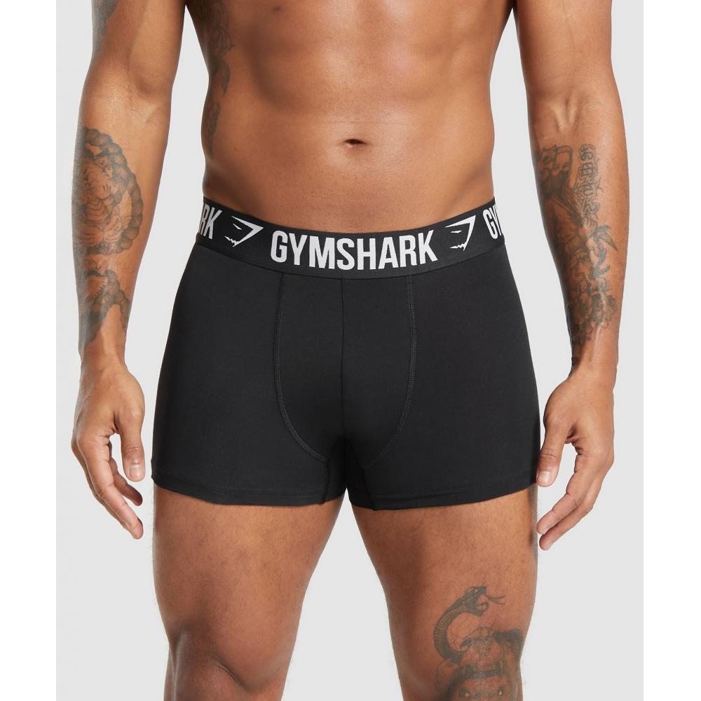 

Gymshark Боксеры-брифы 3 шт. Черный Графитовый Серый A5a3w Bc2n XS