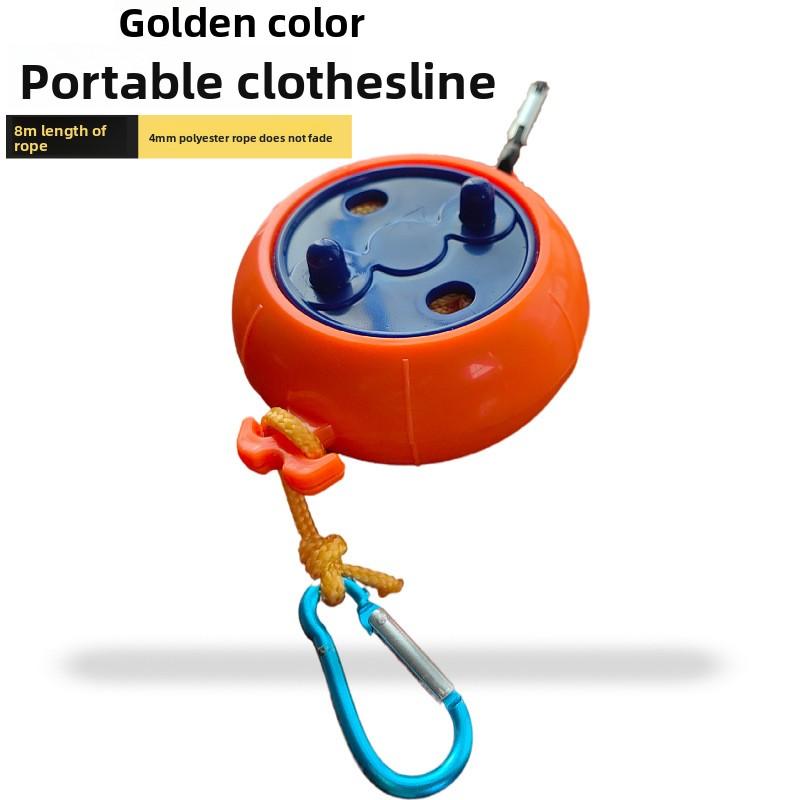 Портативный аксессуар для бельевой веревки  Ветрозащитный противоскользящий наружный бельевой шнур Веревка для сушки белья Выдвижной шнур для отеля кемпинга