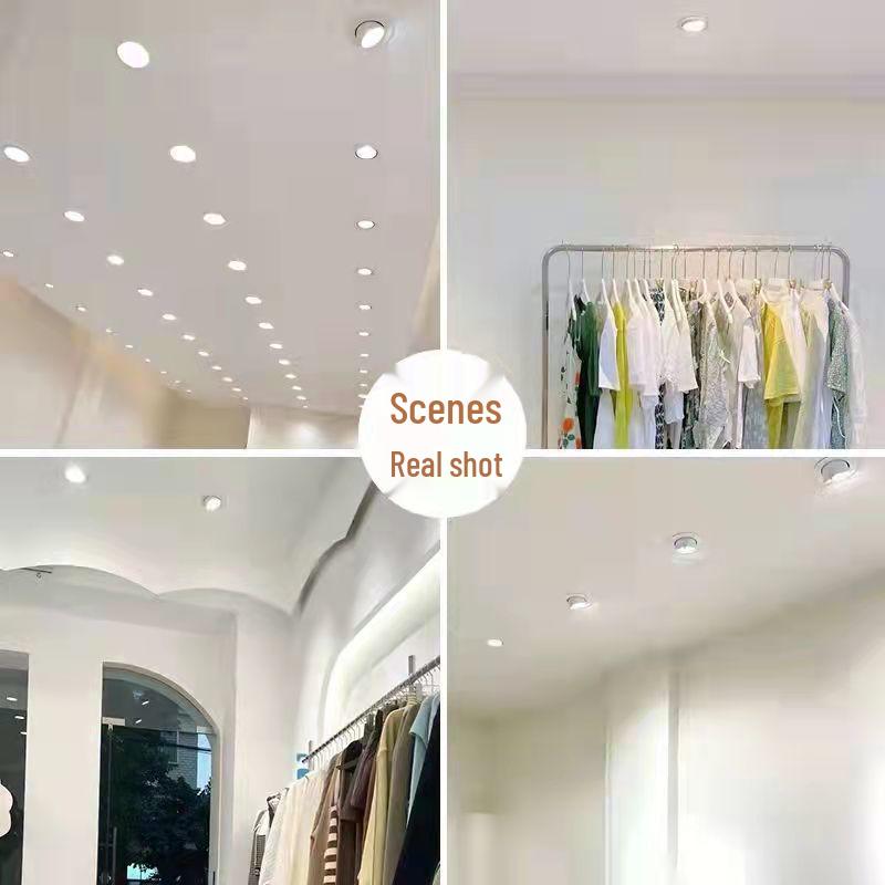 Elephant Trunk LED Recessed Downlight: Anti-Glare Ceiling Spotlight for Clothing Stores