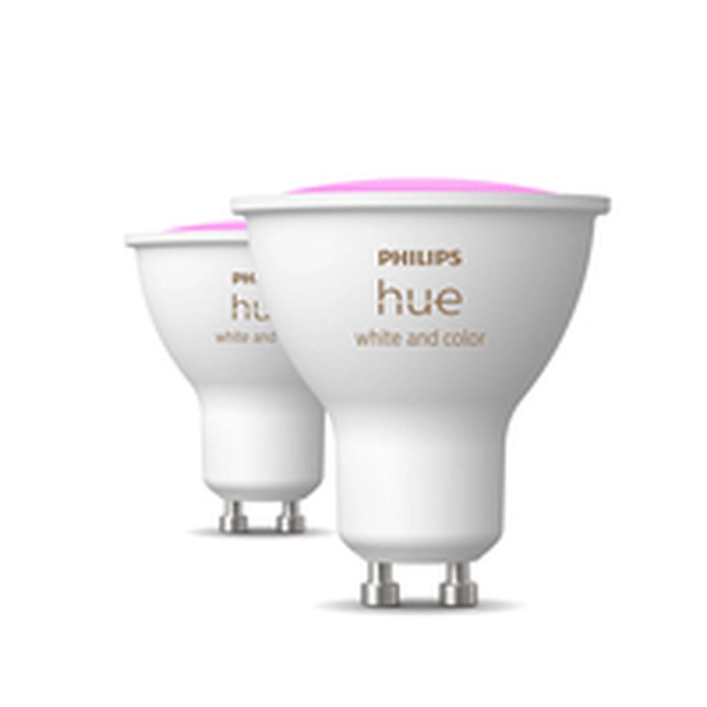 LED Lamp Philips White E GU10 400 Lm 2 Units (6500 K)