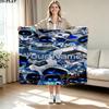 1PC ASTRO BOT Custom Name Patterned Flannel Blanket Suitable For All Seasons for Home Decor Warmth and Comfort Gifts Holiday Present