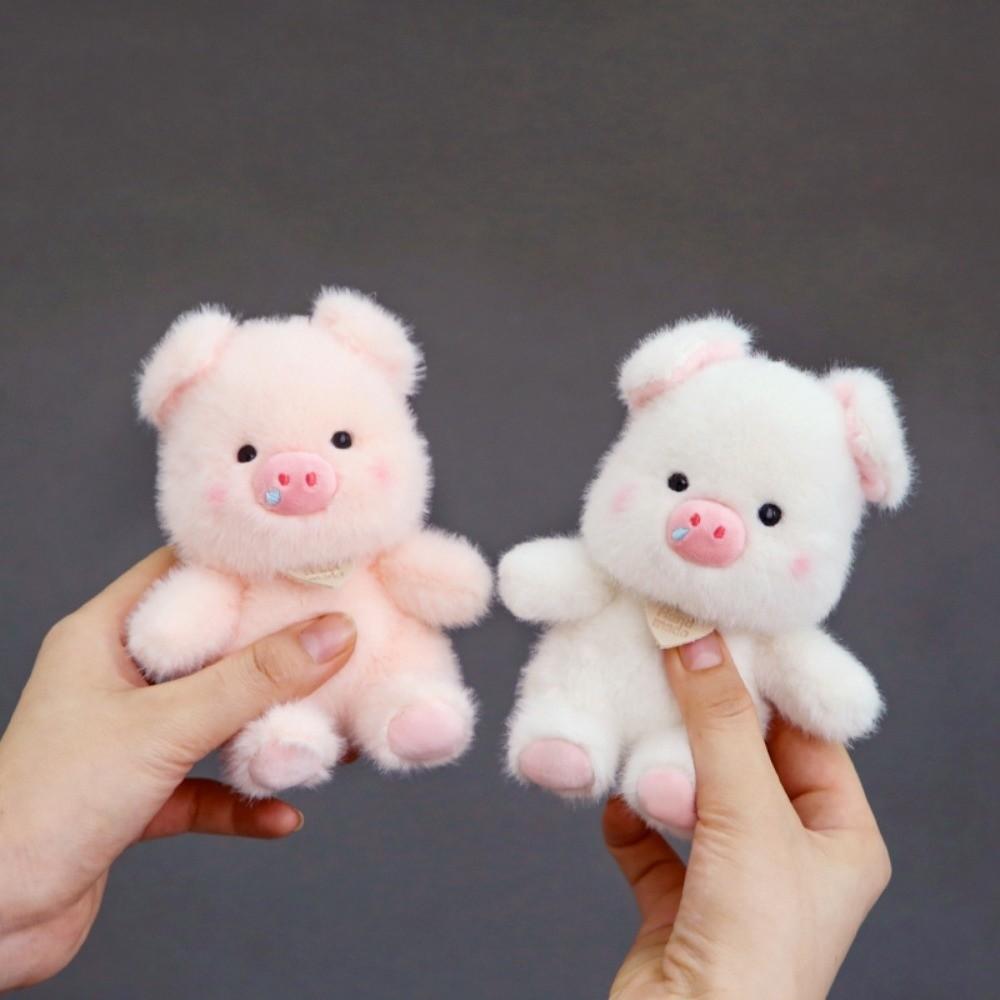 Chubby Plush Pig Keychain Cute Bag Hanging Bag Charm Stuffed Pig Pendant  Bag Key Decoration