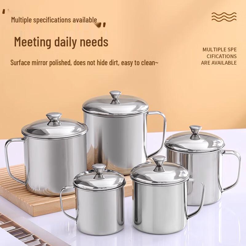 Homeglen 304 Stainless Steel Mug with Lid and Handle