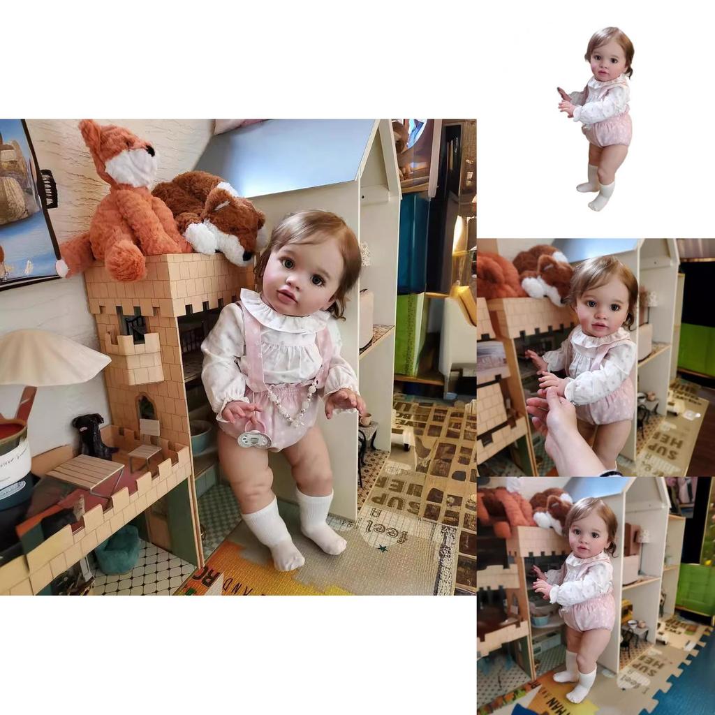 Silikonowa Lalka Niemowlę Reborn z Realistycznymi Cechami Dla Kolekcjonerów i na Prezent