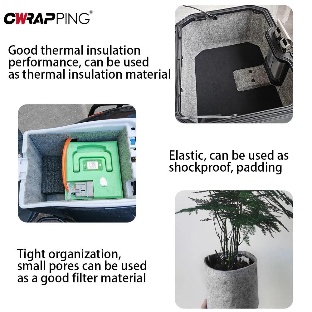 Car Lining Carpet Felt Cloth Self-adhesive Carpet Non-Woven Fabric High Temperature Resistant Felt for Home Camper Car Repair