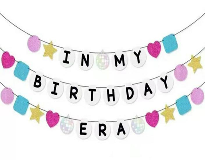 Gold Glitter DIY Birthday Banner Decoration