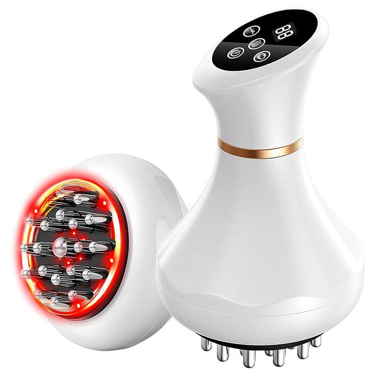 

Shaping Massage Brush Meridian Comb With Infrared Heating Lymphatic Drainage Massager Anti Fat Quality Relief Back Pain жемчужина белый