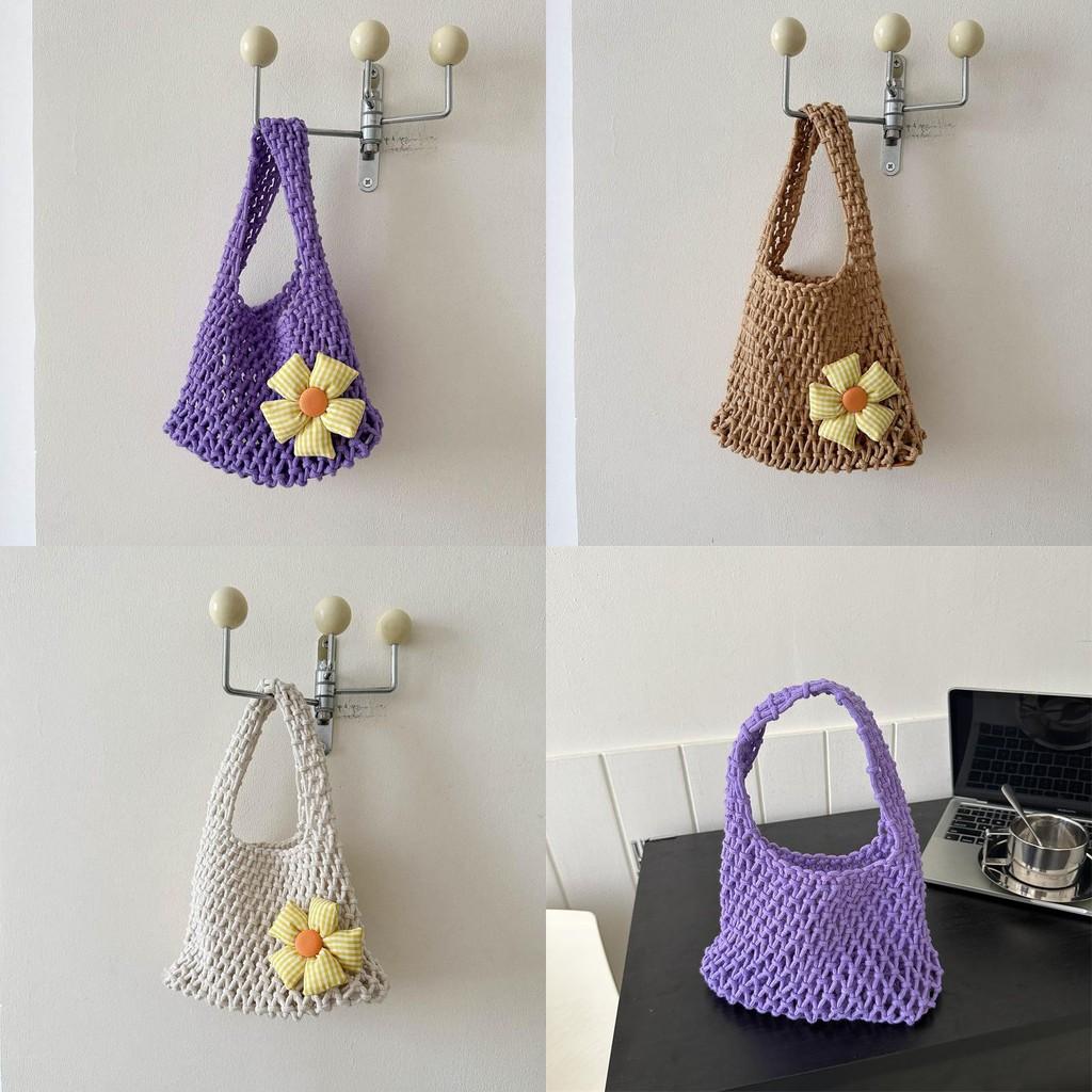 Trendy Small Square Handbag With Vintage Woven Texture Ideal For Daily Use