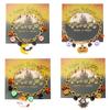 Halloween Cute Ghost Pumpkin Bat Charm Bracelet for Women Men Gold Color Metal Chain Enamel Bracelet Funny Festival Jewelry Gift