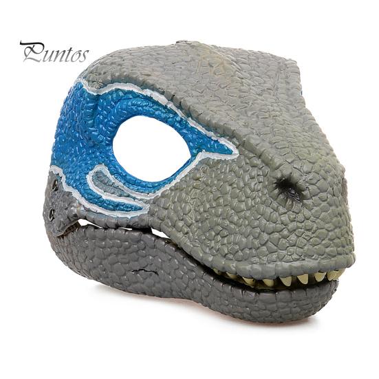 Dinozor Yüz Yastığı Hareketli Çene Tyrannosaurus Rex Baş Örtüsü Cosplay Partileri İçin Ürkütücü Cadılar Bayramı Dekorasyonu