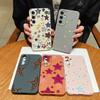 Colorful Stars Print Phone Case For Samsung A57 A37 A17 A56 A36 A16 A55 A35 A15 A54 5G S21 FE S22 S23 S24 Plus S25 S26 Ultra Leather Texture Cover